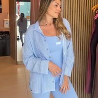 CAMISA LISTRADA AZUL