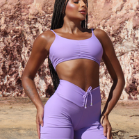 CONJUNTO SHORT LAVANDA LISO (empina)