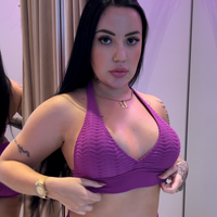 TOP PESCOÇO ACESS MORADO CÓS LISO