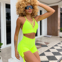 CONJUNTO MUSA SHORT ACESS AMARELO NEÓN (empina)