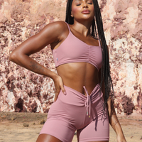 CONJUNTO SHORT LISO ROSÊ (empina)
