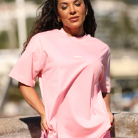 CAMISETA OVERSIZE ROSA