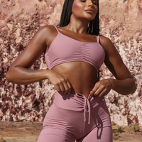 CONJUNTO SHORT LISO ROSÊ (empina)