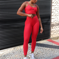 CONJUNTO LEGGING GRINGA VERMELHO (empina)