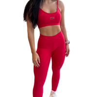 CONJUNTO LEGGING GRINGA VERMELHO (empina)