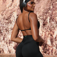 CONJUNTO SHORT PRETO LISO (empina)