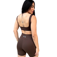 CONJUNTO SHORT BOLSO MARROM DARK (normal)