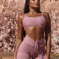 CONJUNTO SHORT LISO ROSÊ (empina)