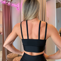 TOP TIRAS PRETO LISO