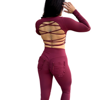 CONJUNTO FRUFRU MANGA LONGA BORDÔ (empina)