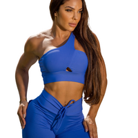 CONJUNTO SHORT FRUFRU AZUL ROYAL (empina)