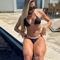 BIQUINI REGULAGEM PRETO VIÉS NUDE