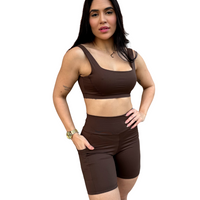 CONJUNTO SHORT BOLSO MARROM DARK (normal)