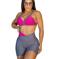 CONJUNTO SHORT DUO CINZA CEREJA (normal)
