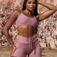 CONJUNTO SHORT LISO ROSÊ (empina)
