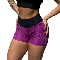 SHORT JACQUARD ROXO PRETO (empina)
