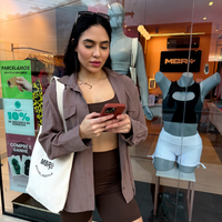 CONJUNTO SHORT BOLSO MARROM DARK (normal)