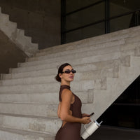 MACACÃO ZIPER BAILARINA MARROM (empina)