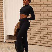 CONJUNTO CANELADO GLAM PRETO (normal)