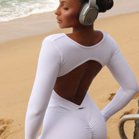 MACAQUINHO ZIPER MANGAS BRANCO (empina)