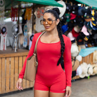 MACAQUINHO SCARLET FIT MANGA LONGA VERMELHO (normal)