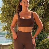 CONJUNTO SHORT BOLSO MARROM DARK (normal)