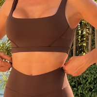 CONJUNTO SHORT BOLSO MARROM DARK (normal)