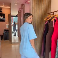 CAMISETA OVERSIZE AZUL BB