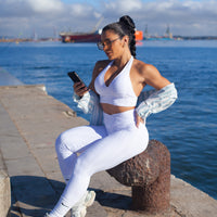 CONJUNTO LEGGING ACESS BRANCO (empina)
