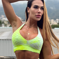 TOP PESCOÇO TIE DYE AMARELO NEÓN