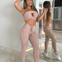 CONJUNTO BROCADO 3 LISTRAS NUDE (normal)