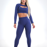 LEGGING BROCADO AZUL MARINHO (empina)