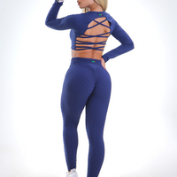 LEGGING BROCADO AZUL MARINHO (empina)