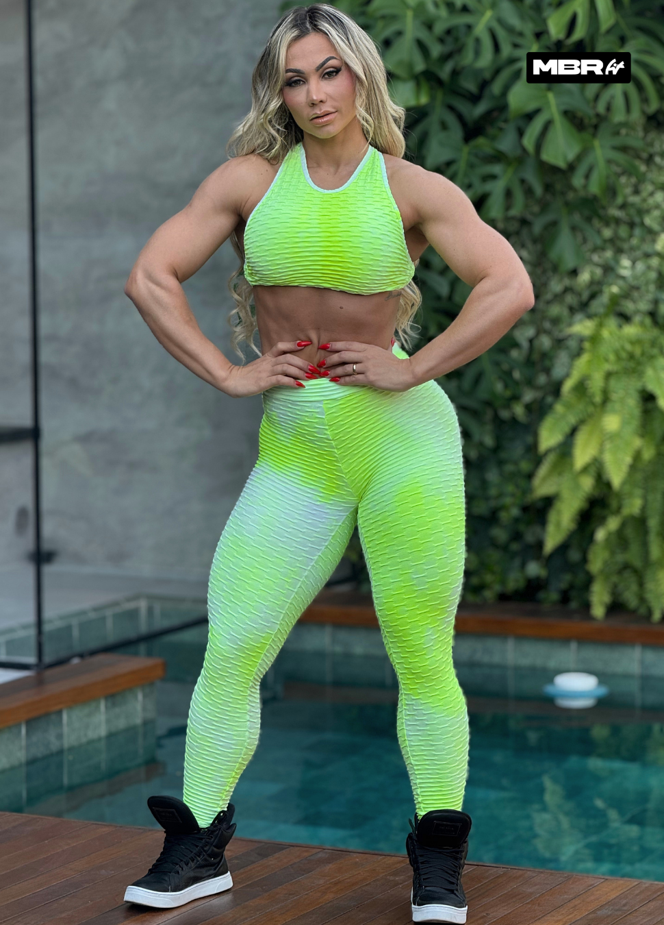 CONJUNTO LEGGING GRINGA TIE DYE AMARELO NEON