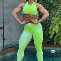 CONJUNTO LEGGING GRINGA TIE DYE AMARELO NEON