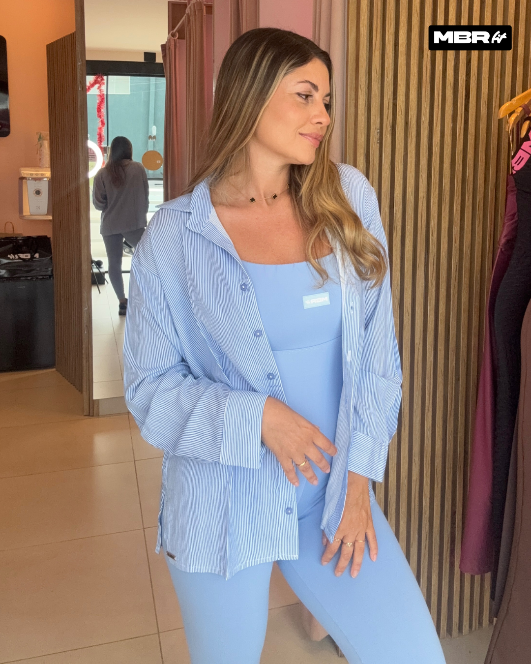 CAMISA LISTRADA AZUL