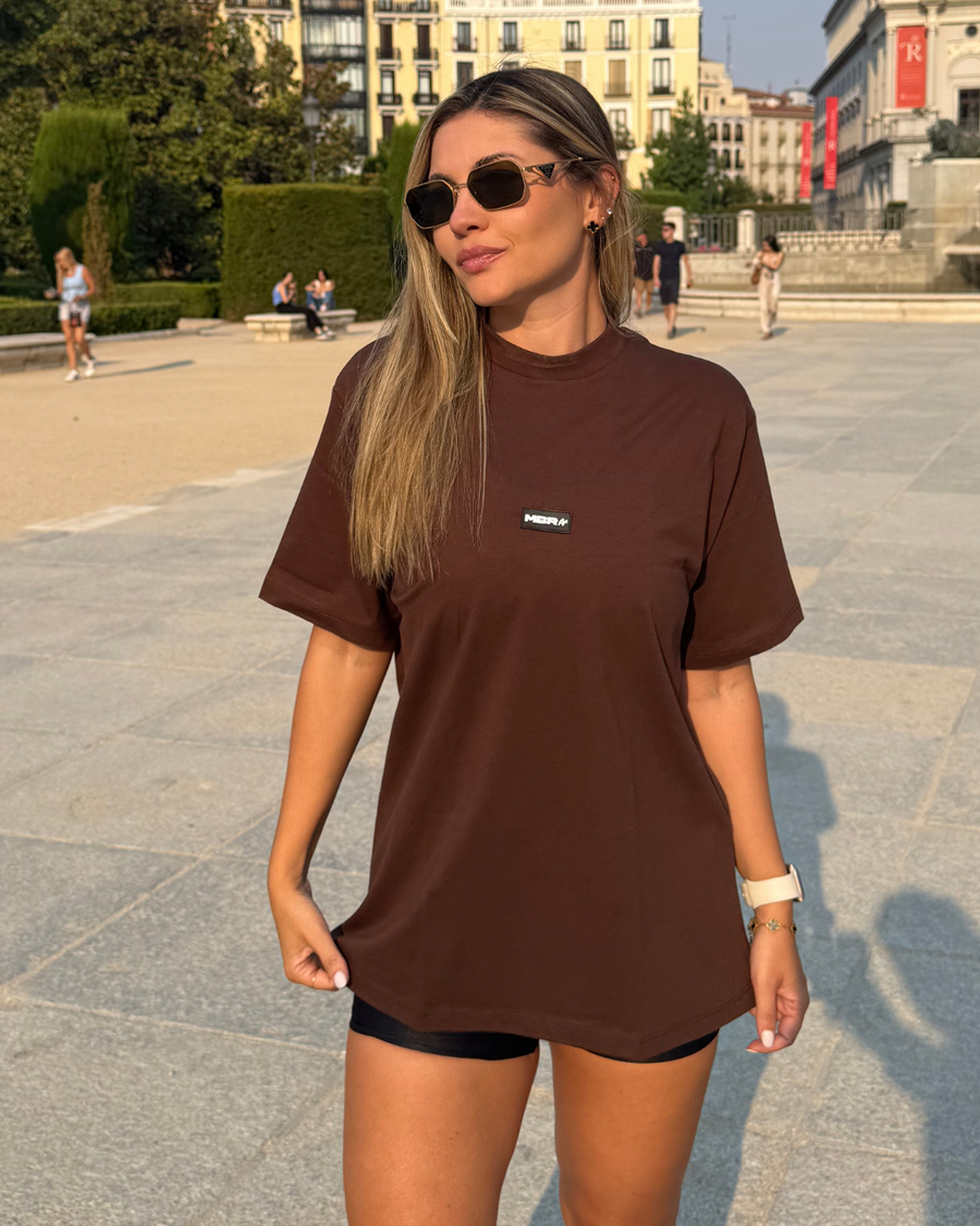 CAMISETA OVERSIZE MARROM