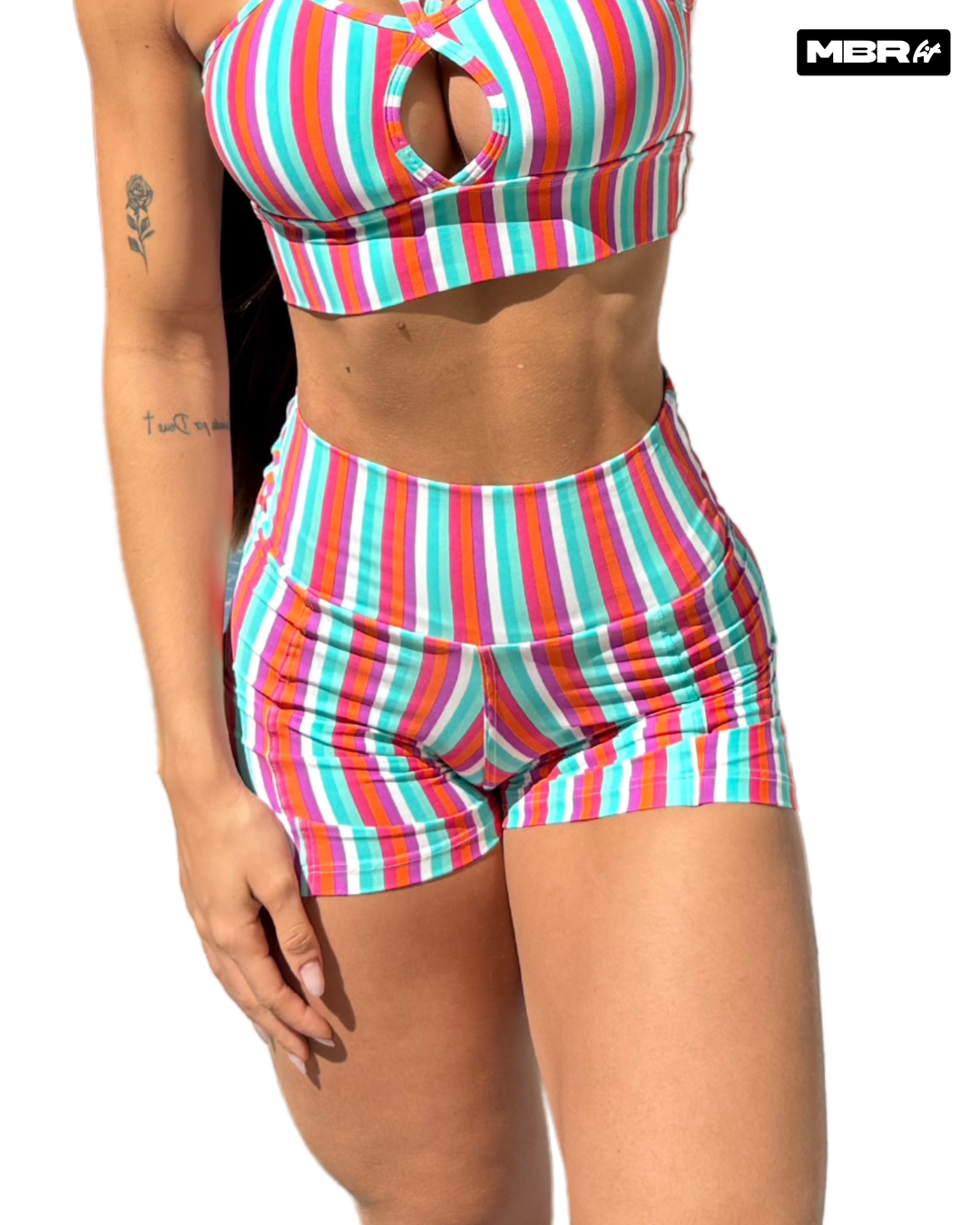 SHORT LISTRAS COLORIDAS (normal)