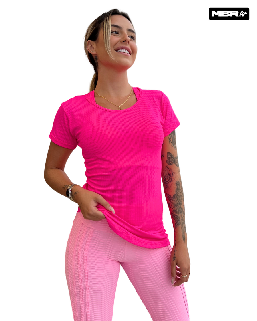 CAMISETA DRYFIT MANGUINHAS PINK