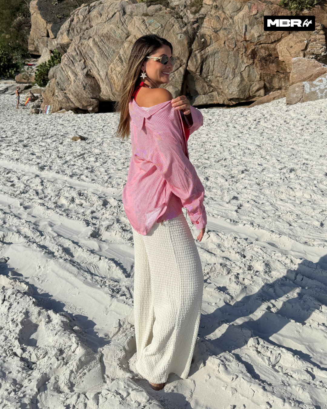 CAMISA LISTRADA VERMELHA