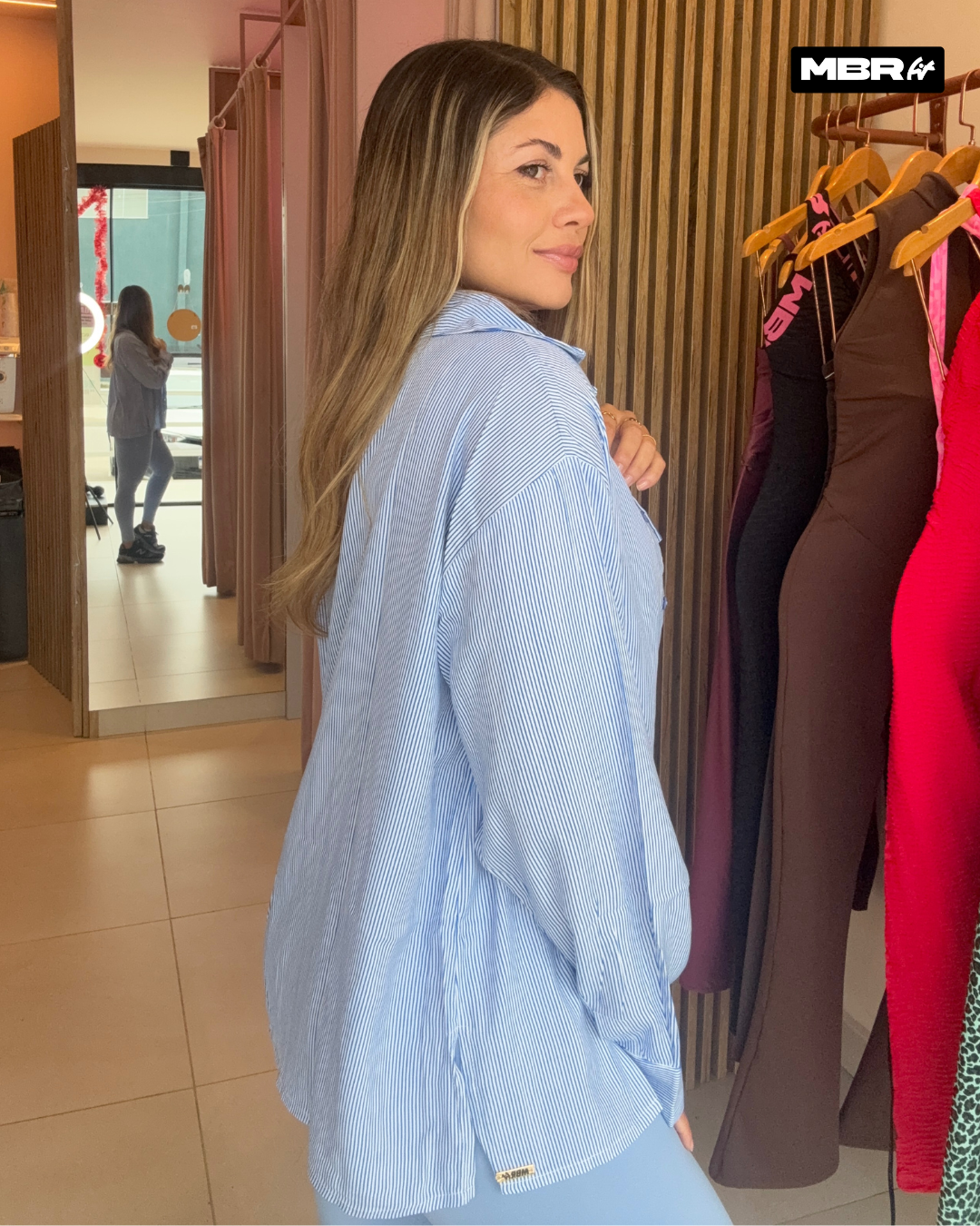 CAMISA LISTRADA AZUL