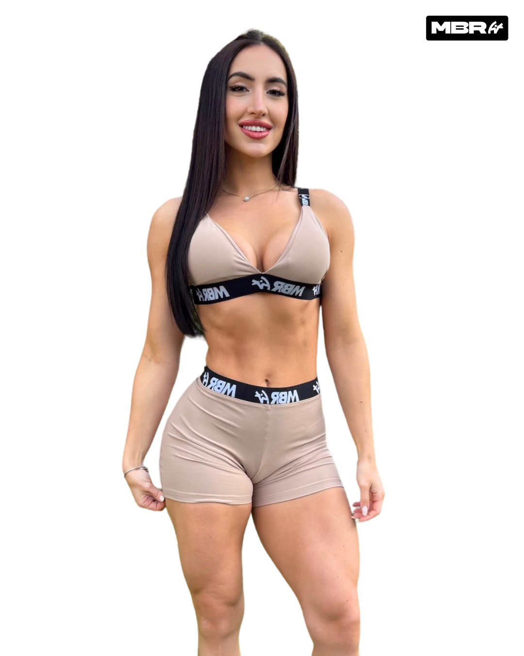 CONJUNTO SHORT ELÁSTICO NUDE (normal)