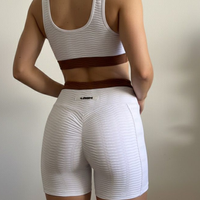 SHORT ACESS BRANCO COM MARROM (empina)