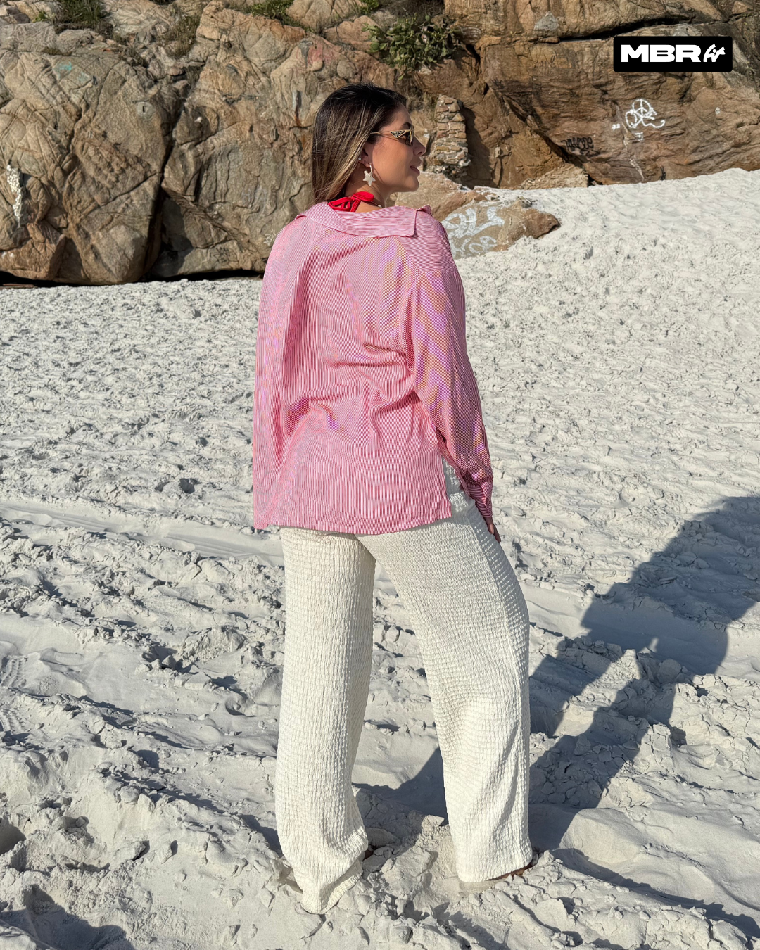 CAMISA LISTRADA VERMELHA