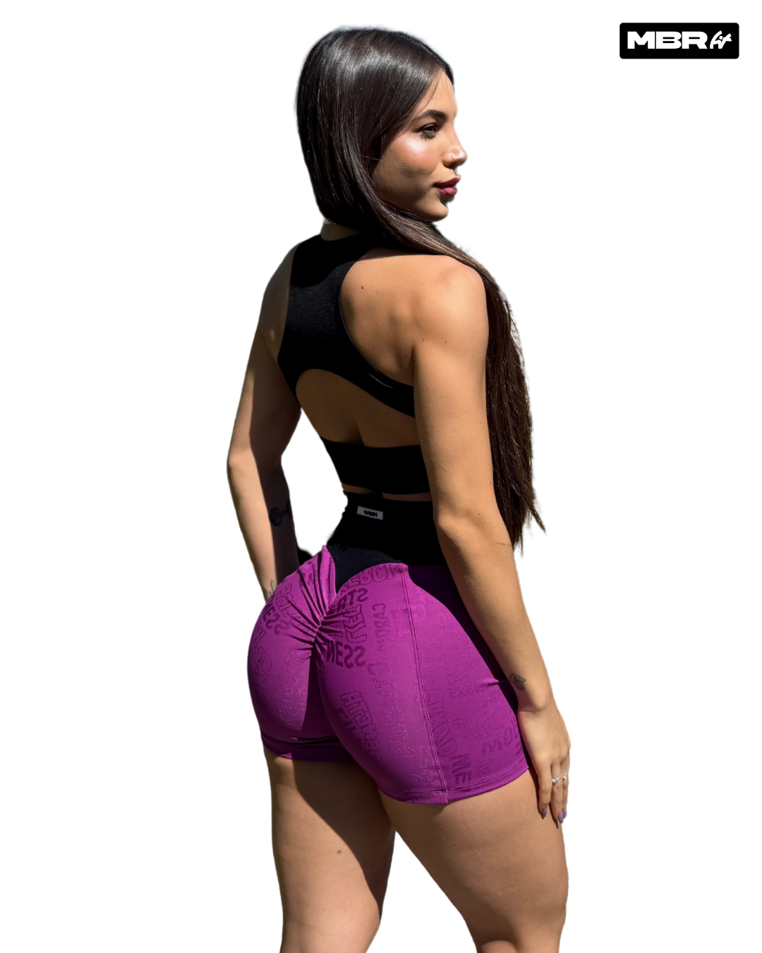 SHORT JACQUARD ROXO PRETO (empina)