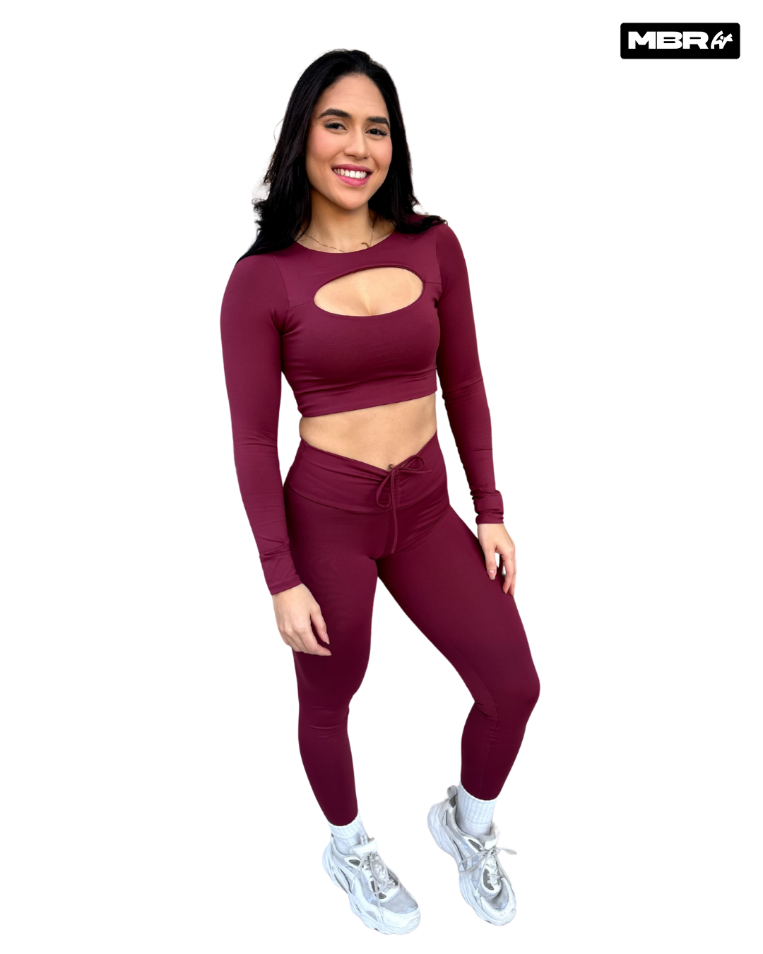 CONJUNTO FRUFRU MANGA LONGA BORDÔ (empina)