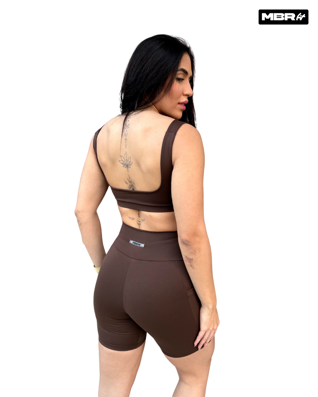 CONJUNTO SHORT BOLSO MARROM DARK (normal)