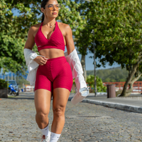 CONJUNTO SHORT GRINGA CEREJA (empina)