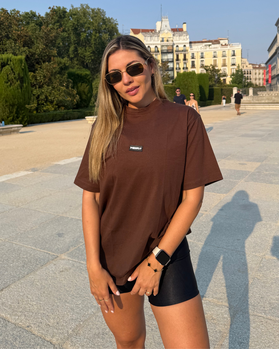 CAMISETA OVERSIZE MARROM