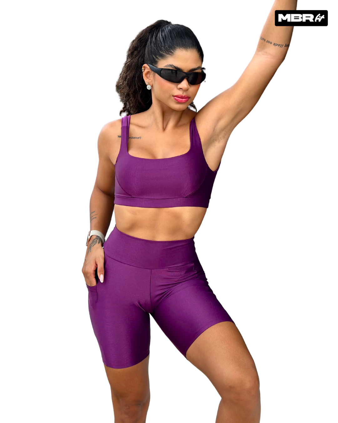 CONJUNTO BERMUDA RUN SHINE AÇAÍ (normal)